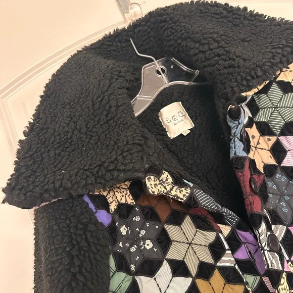 Sea New York Black Sherpa Puffer Jacket - Picture 6 of 13